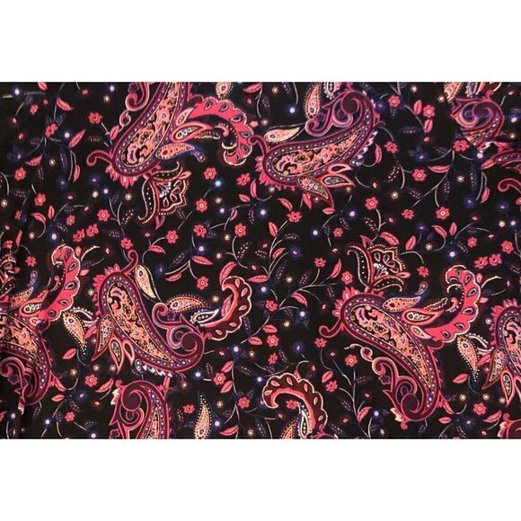 NWOT Lane Bryant Blouse Swing Top with Colorful Paisleys Flowers Size 18/20 - Picture 3 of 9